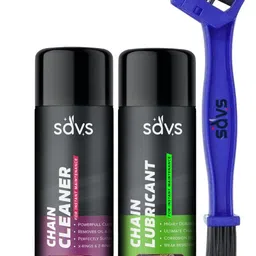 savs Combo New Bike Chain Lubricant and Chain Cleaner Spray With Cleaning Brush and Bicycle Rust & Corrosion protection Chain Oil image 2