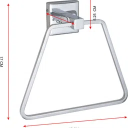 dm group Triangular TR - 02 Chrome Towel Holder image 3