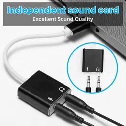 IMAGINEA External Sound Card, Type C Sound Card Stereo Audio Adapter 3.5mm type c Internal Sound Card image 5