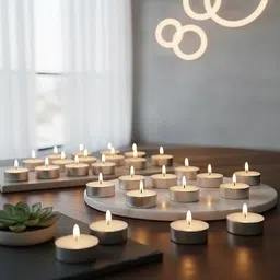 Café Bliss (Coffee) Scented Soy Wax Tealight Candles in Aluminium Cups Candle-image-4