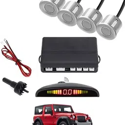 peeps store Universal 4 Silver Reverse Parking Sensor-PS25N867 Universal 4 Silver Reverse Parking Sensor-PS25N867 Parking Sensor-picture-25