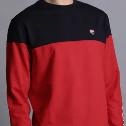 ducati Men Full Sleeve Color Block Sweatshirt image 5