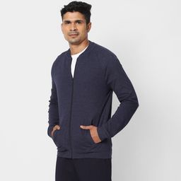 domyos Men's Cotton Gym Jacket 100 - Blue-picture-25