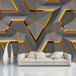 walldaddyy Vinyl Decorative Multicolor Wallpaper image 1