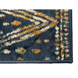 sapana carpet-mats Blue Abstract Polypropylene 4 Ft X 6 Ft Machine Made Carpet image 4