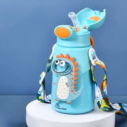 r for rabbit Steebo Zoobie SS Sipper Water Bottle | Leak-Proof With Food-Grade Silicone Straw-picture-9