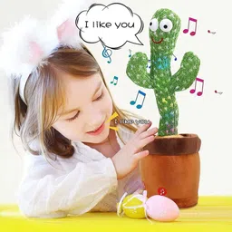 jammy zones Dancing Cactus with Lights Up Talking Singing Toy Decoration Speaking Toy J58 image 1