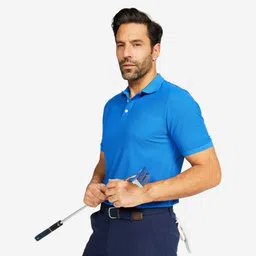 Men's golf short-sleeved polo T-Shirt WW500 blue-image-67