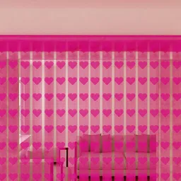 flipkart smartbuy 214 cm (7 ft) Polyester Semi Transparent Door Curtain (Pack Of 2) image 4