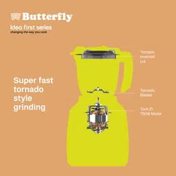 butterfly Zeira 750 W Juicer Mixer Grinder image 3