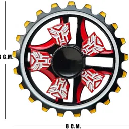 crazybuy Transformer Metal Hand Spinner Dual Spinning Toy - High Speed Smooth Finger Spin image 2