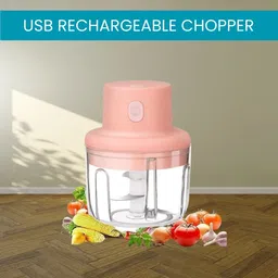 sacro Mini Rechargeable Chopper, Electric Chopper for Onion, Garlic and VegetableB446 Electric Vegetable & Fruit Chopper-picture-17