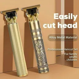 UZAN Professional 799 Golden Rechargeable Golden Trimmer Beard Trimmer M28Shaver For Men, Women-picture-28