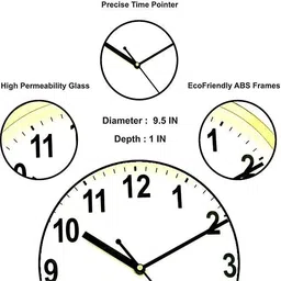 auwg Analog 22 cm X 22 cm Wall Clock image 3