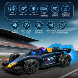 dwh 4X4 Watch control Remote control car with smoke, & 4WD Drift – RC car for Kid image 4