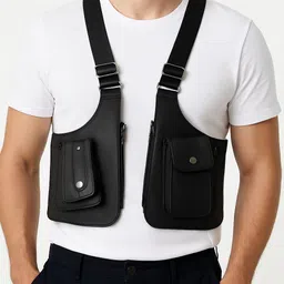 lordoffleather Black Men & Women Shoulder Bag Trendy Chest Bag for Men Stylish Shoulder Bag Travel & etc Sling Bags-picture-27