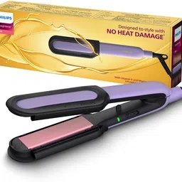 PHILIPS NourishCare No heat damage with Vitamin E & Morrocan Argan Oil Serum Strips BHS503/40 Hair Straightener-image-36