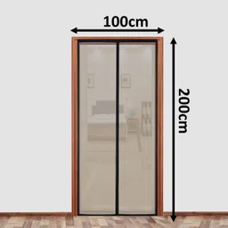 safemyles Auto-Closing Magnetic Door Polyester Washable Adults Mosquito Net-picture-16