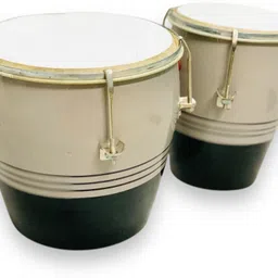 hoorain traders Black & Beige Premium Wooden Bongo-picture-17