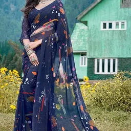 yashika Floral Print Daily Wear Georgette Saree-picture-28