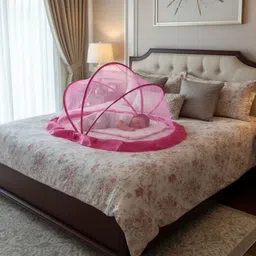 saheb bastralaya HDPE - High Density Poly Ethylene Kids Washable Crib-tent Mosquito Net-picture-16