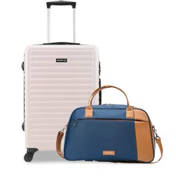 Assembly Set of 2 Medium Checkin 24-Inch Hard Trolley Luggage & Weekender Duffle Bag 38L image 1