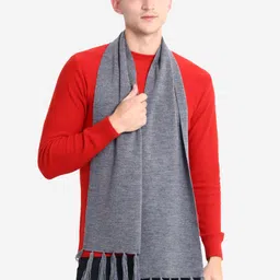 JoE Hazel Men Grey Acrylic Muffler image 2