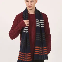 Calvadoss Men Checked Acrylic Mufflers image 4