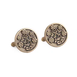 COSA NOSTRAA Gold-Plated Eternal Garden Round Cufflinks image 3