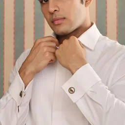 COSA NOSTRAA Textured Round Cufflink image 3