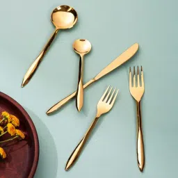 nestroots Pinnacle Precision: Set of 5 Cutlery with Pointed Handles-picture-25