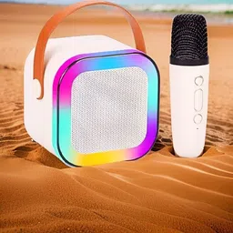 NHOUSE Karaoke Speaker K12: Party POP Wireless Bluetooth Speaker with Mic, RGB 37 9 W Bluetooth Speaker-picture-28