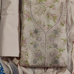 ffftrders Unstitched Cotton Blend Suit Fabric Floral Print-picture-18