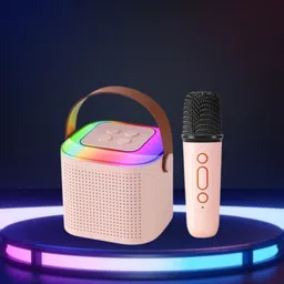 SACRO Y1 (PORTABLE WIRELESS SPEAKER) With Karaoke Mic and High Quality SoundA412 10 W Bluetooth Laptop/Desktop Speaker-picture-30