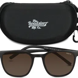 roadster UV Protection Retro Square Sunglasses (Free Size) image 5