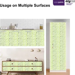 asian paints EzyCR8 Pristine Botanic | Self Adhesive Wallpaper Floral & Botanical Multicolor Wallpaper image 5