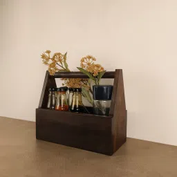 symplify Emily Wooden Bottle & Cutlery Holder image 2