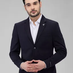 killer Men Solid Double Breasted Casual Blazer-picture-26