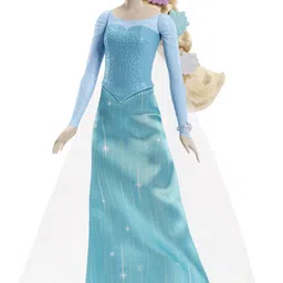 disney frozen Getting Ready Elsa Fashion Doll in Signature Dress and 9 Accessories-picture-24
