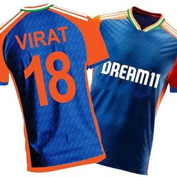 thiva Women Printed V Neck Polyester Blue T-Shirt-picture-45