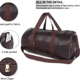 rainox 23 L Gym Duffel Bag - Combo Of Gym Duffel Bag and Wristband, Shoulder Gym Bag, Sports and Travel Bag - Red image 5