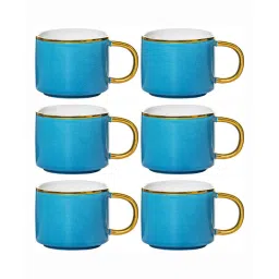 roxx Porcelain Coffee/Tea Gold Design Mug Set of 6pcs image 3