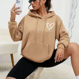 silvanus Women Full Sleeve Solid Hooded Sweatshirt image 1
