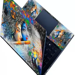 KALARKARI Laptop Skin Raddha_Krishna Prem Premium viny Laptop Skin/Sticker for laptop Vinyl Laptop Skin Compatible for 15.6 inch-image-5