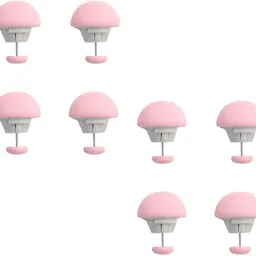 8pcs Pink Mushroom Shape Duvet bedsheet clip Blanket Curtain Sock Mattress Cover Cotton, Stainless Steel Cloth Clips-image-25