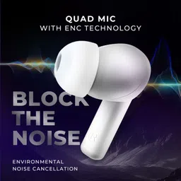 beatxp Vibe XPods with 60H Playtime, Quad Mic ENC, Gaming Mode, BT 5.3 Earbuds Bluetooth Headset image 3