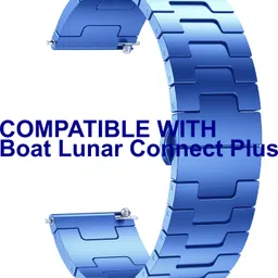 ACM WSM37Y22BL3270 Watch Strap Metal Steel 22mm for Boat Lunar Connect Plus Smartwatch Blue M37 Smart Watch Strap-picture-13