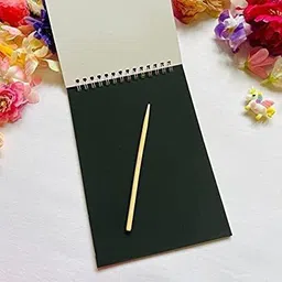 shmaya A5 Size Multiple Design Rainbow Scratch Magic Doodle, -pack of 2 Sketch Pad image 4