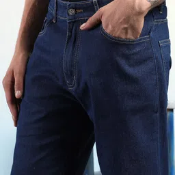 kotty Men Regular Mid Rise Blue Jeans image 5