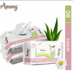 ammy Baby Wipes 80 Wipes image 1